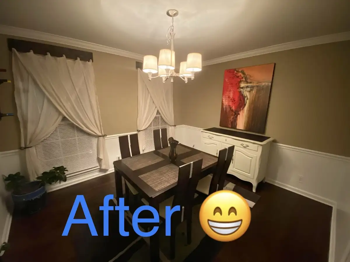 Professional dining room restoration after water damage in Orangetree
