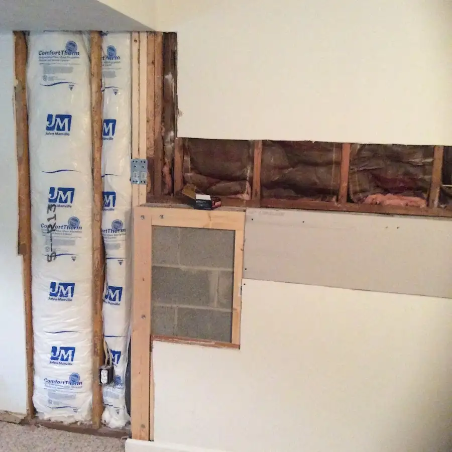 Wall insulation replacement during Structural Drying in Orangetree